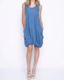 Load image into Gallery viewer, Mid-Length Balloon Dress With Pockets